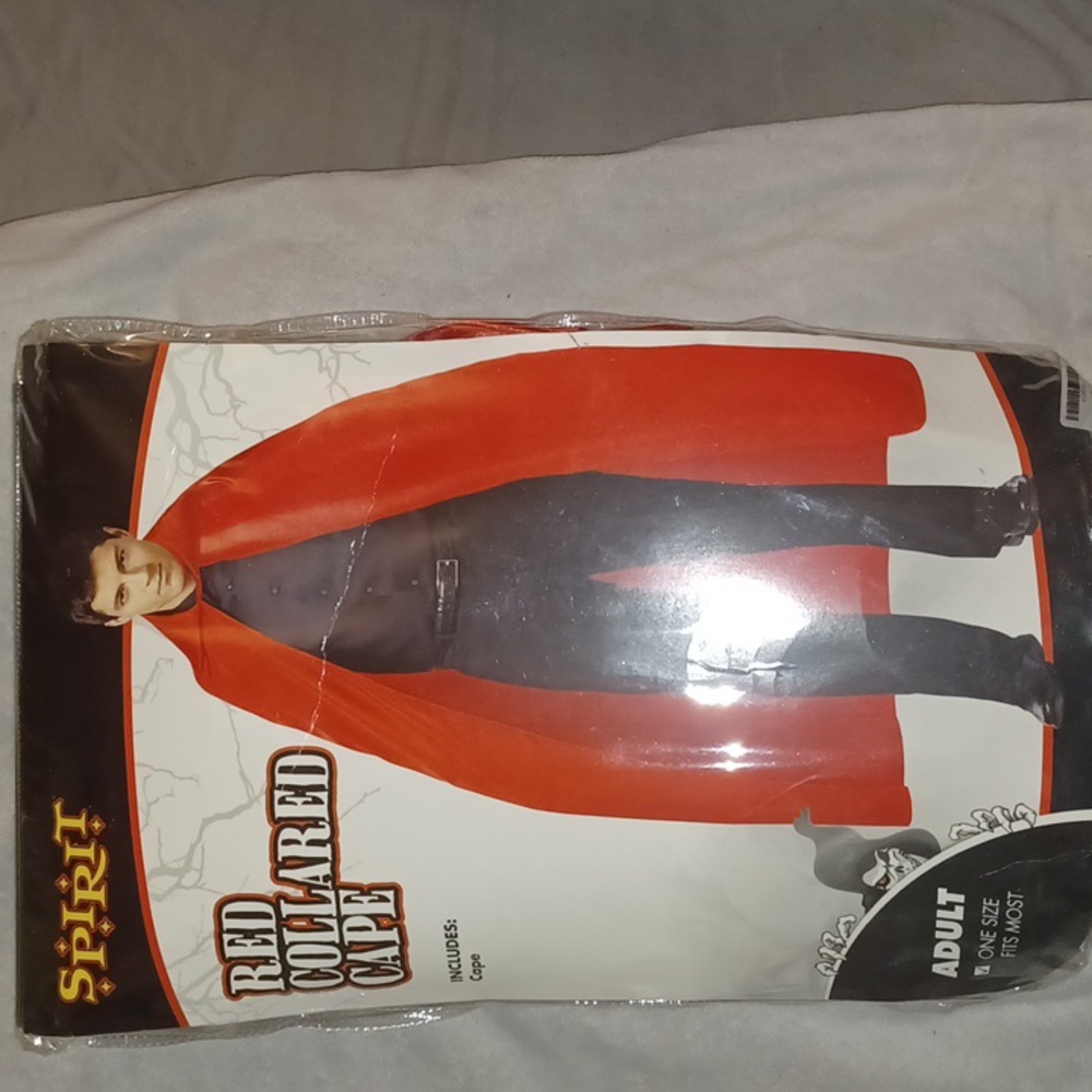 Halloween Red Collared Cape